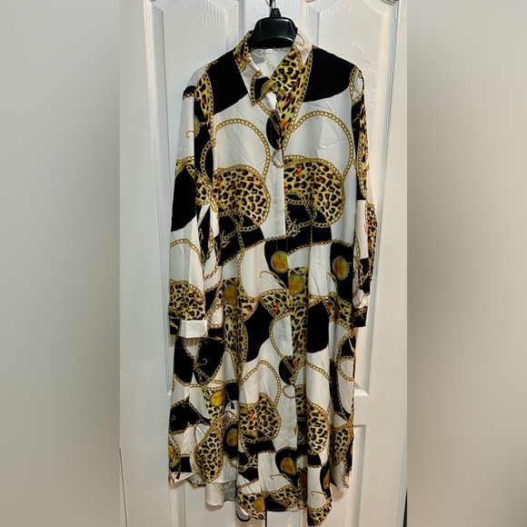 Woman Nightgown Printed Multicolor Large 100% Polyester - Picture 1 of 4